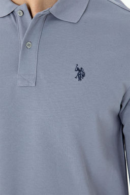 U. S. Polo Assn / Мужской серый базовый свитшот - U.s. polo assn фото 7