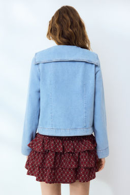 Tie-front denim jacket - H&m фото 5