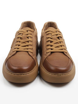 05-N52567-20 LT. BROWN Полуботинки демисезонные мужские (натуральная кожа (нубук)) - Фабричный китай фото 8