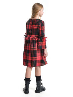 Платье для девочки нарядное UD 6837 бежевая клетка - Mini maxi фото 13