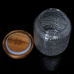 Банка для сыпучих деревянная крышка 600 мл диаметр 90 мм высота 11,5 см / LCSC7206 /уп 100/ - Галеонтрейд фото 3