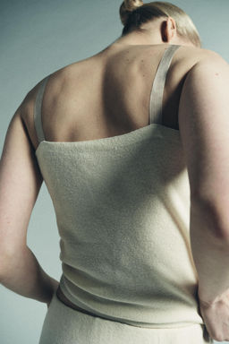 KNIT TOP WITH LACE EMBROIDERY - Zara фото 18