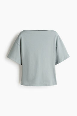 Top de algod?n con escote barco - H&m фото 2