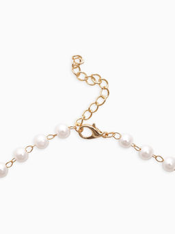 Цена за 2 шт. Колье на жемчужной дорожке «Вишенка», цветная в золоте 40, d=6