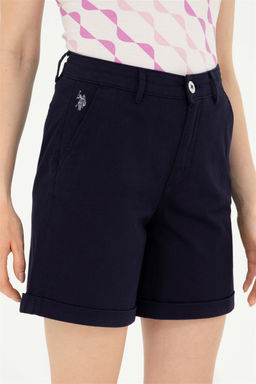 Женские темно-синие тканые шорты Неожиданная скидка в корзине - U.s. polo assn фото 5