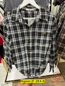 Рубашка женская в клетку