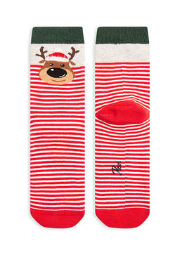 Y?lbas? Temal? K?rm?z? Corap