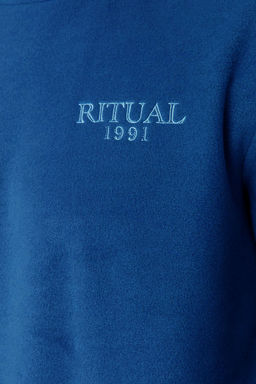 TRENDYOL MAN Gri Regular/Normal Kesim Bisiklet Yaka Anti-pilling Polar Yaz? Bask? Sweatshirt TMNAW23SW00340 - Trendyolmilla фото 5