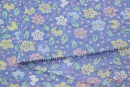 Импорт.хлопок Жатка Полина цв.голубой, ш.1.36м, хлопок-100%, 90гр/м.кв - Купава фото 5