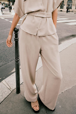 FLOWING WIDE-LEG TROUSERS - Zara фото 2