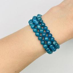 Бусины для украшений из Апатита (62 бусины) 40 см