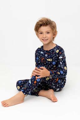 К 1552/24/космические ракеты на гл.синем пижама дет