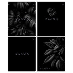 Тетрадь 48л. BG "Just Black" клетка (Т5ск48_лс_вл 08500) soft-touch ламинация, выб. лак