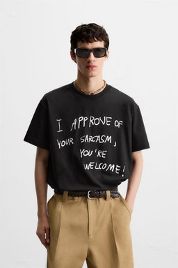 SLOGAN PRINT T-SHIRT - Zara фото 2