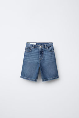 RELAXED FIT BAGGY DENIM BERMUDA SHORTS