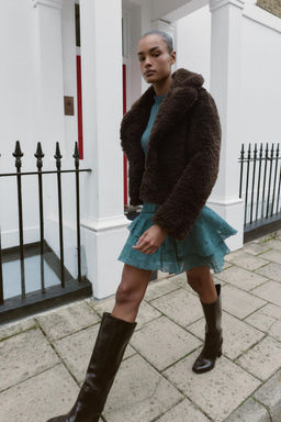 FAUX SHEARLING JACKET