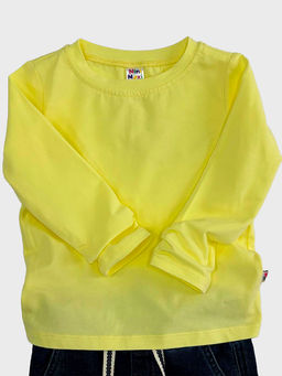 Футболка (лонгслив)	 UD 0634 желтый - Mini maxi фото 2