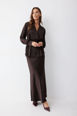 Юбка LYUSHe 4238 коричневый  фото 2