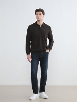 Polo Yaka Erkek Sweatshirt
