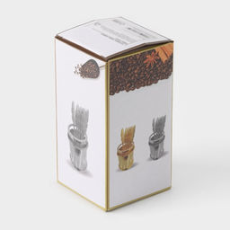 Набор ложек «Авалон. Перо», 5.5×5.5×7.5 см, 6 шт., на подставке, металл, золотистый