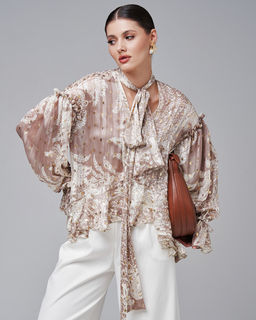 в стиле БОХО блузка из шифона - Sahar art lab фото 5