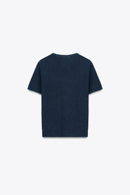 PLAIN KNIT SHORT SLEEVE TOP - Zara фото 7