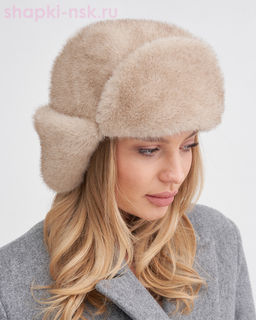 Дина экомех норка Ушанка флис (56-58)