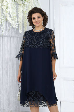 Платье Ninele 7431-Р темно-синий - Mira fashion фото 1259