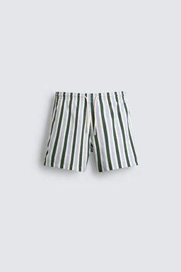 STRIPED SWIMMING TRUNKS