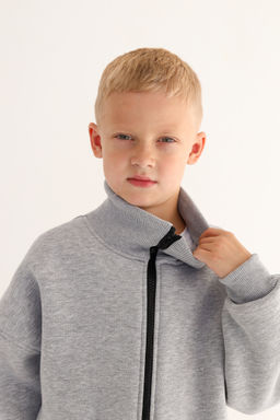 Бомбер утепленный, меланж - Inzibe фото 17