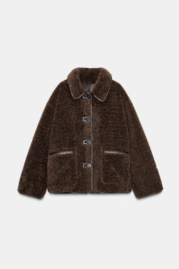 REVERSIBLE DOUBLE-FACED COAT - Zara фото 10