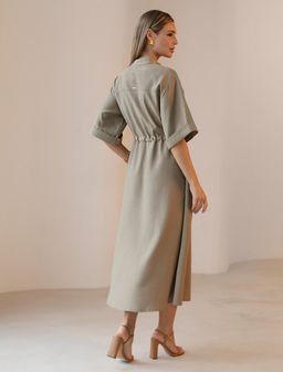 VILATTE / Платье-рубашка из плотного лиоцелла  фото 4