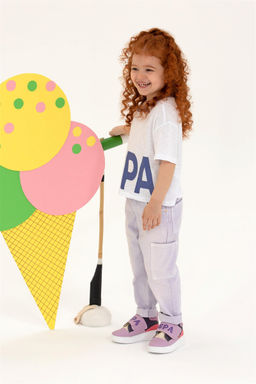 Синяя укороченная футболка с круглым вырезом для девочек Неожиданная скидка в корзине - U.s. polo assn фото 5