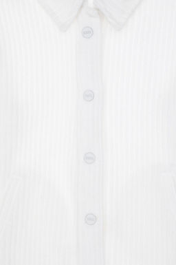 Кремовая трикотажная рубашка для девочки Неожиданная скидка в корзине - U.s. polo assn фото 4