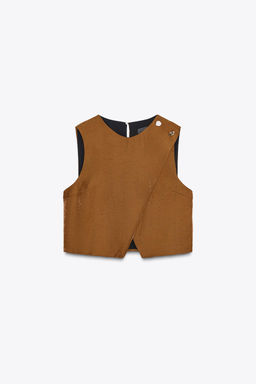 SATIN CROSSOVER TOP - Zara фото 6