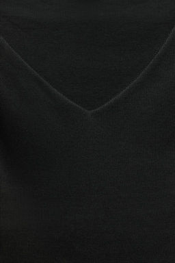 RIBBED LONG SLEEVE T-SHIRT - Zara фото 6