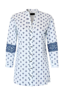 Etnik Desenli Dokuma Maxi Regular 100% Pamuk Plaj Gomlek TBESS26GO00003