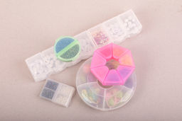 Gamma контейнер T-36 пластик 9.1 x 9.1 x 2.1 см голубой/прозрачный