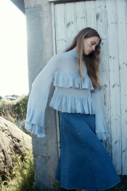 Falda denim de corte evase - H&m фото 2