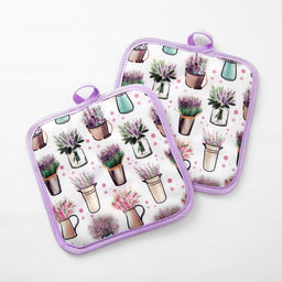 Кухонный набор Доляна Прованс, прихватка 17х17 см - 2 шт  фото 2