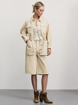 Джинсовые шорты бермуды / Zarina  фото 14