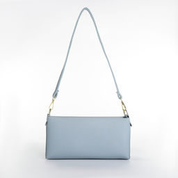 Сумка женская кросс-боди на молнии, цвет голубой