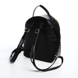Рюкзак женский из искусственной кожи на молнии, 1 карман, цвет чёрный - Simaland фото 2