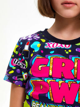 Костюм "Soft Girl ",лилово-синий