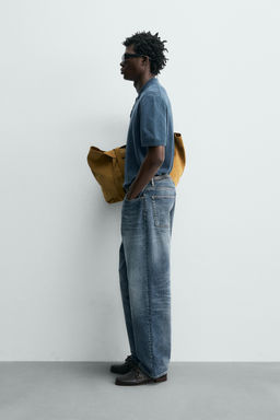 POLO PUNTO ESTRUCTURA LAVADA / ?ndigo claro - Zara фото 4