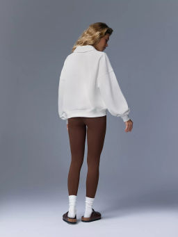 Свитшот-поло объемного силуэта - NEVERLATE фото 6