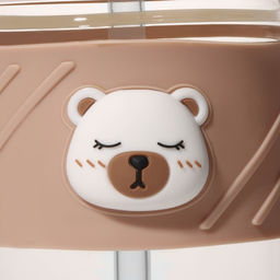 Бутылка для воды «Бьорн», 400 мл, с крышкой и трубочкой «Бьорн», стекло, бежевая