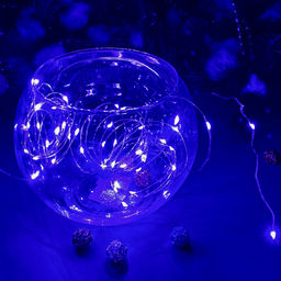ULD-S0500-050/SCB/2AA PURPLE IP20 DEW Гирлянда светодиодная на батарейках 2AA (не в/к), Роса, 5м. 50 светодиодов. Фиолетовый свет. Провод медный. TM Uniel