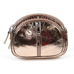 Женская кожаная овальная сумка кросс-боди 0103-20 - Cidirro фото 2