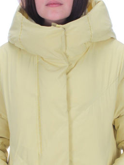 22339 YELLOW Пальто стеганое зимнее женское (200 гр. холлофайбера) - Фабричный китай фото 11